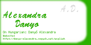 alexandra danyo business card